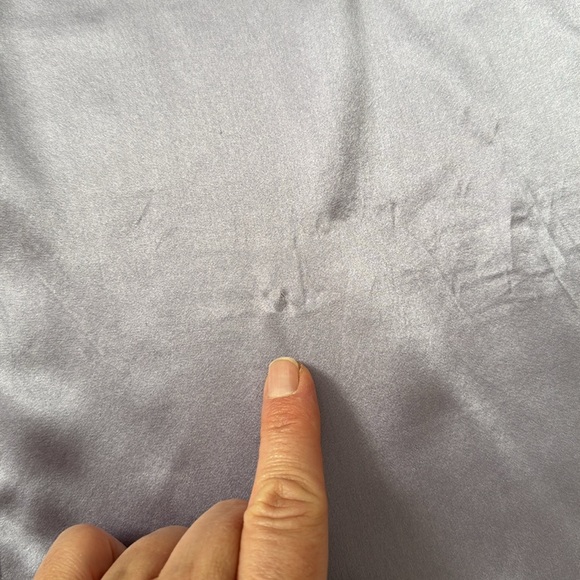 Studio Jax lilac button down silk blouse, Sz 12 - Picture 9 of 12